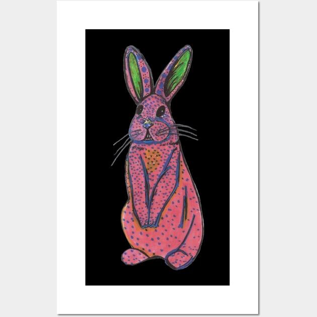 Watermelon Bunny Wall Art by Banshee Designs 